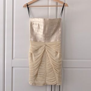 Like new condition fitted strapless dress